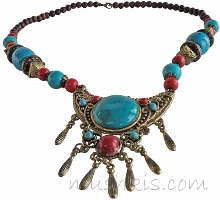 Indian ethnic necklace - click here for large view